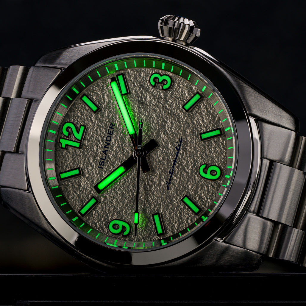 Islander Brookville Calligraphy Edition Watch with Silver Parchment Dial #ISL-319 thumbnail 4