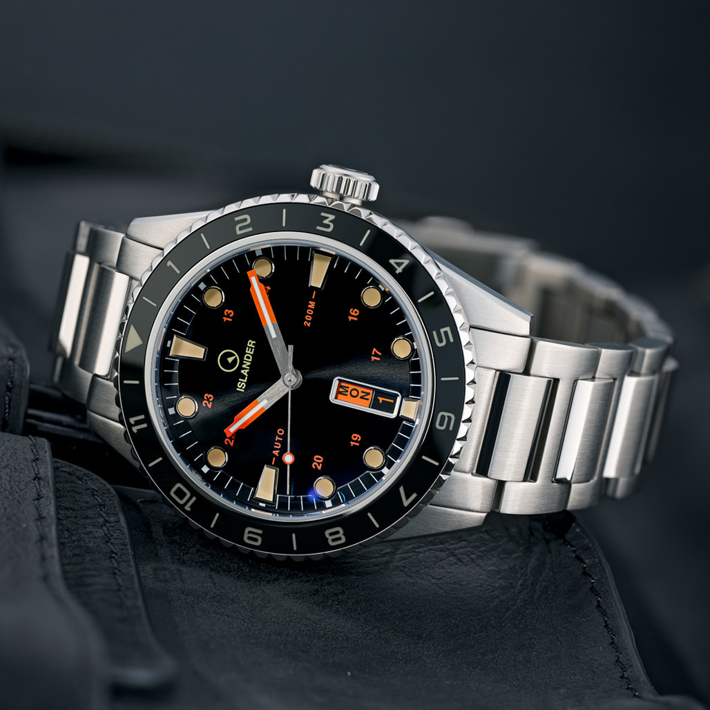 Islander Greenport 39mm Dive Watch with Black Dial #ISL-250 thumbnail 2