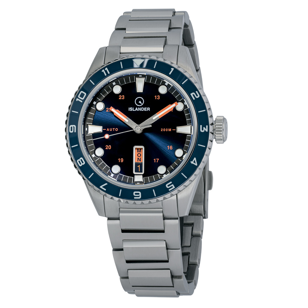 Islander Greenport 39mm Dive Watch with Sunburst Blue Dial #ISL-252 selected view