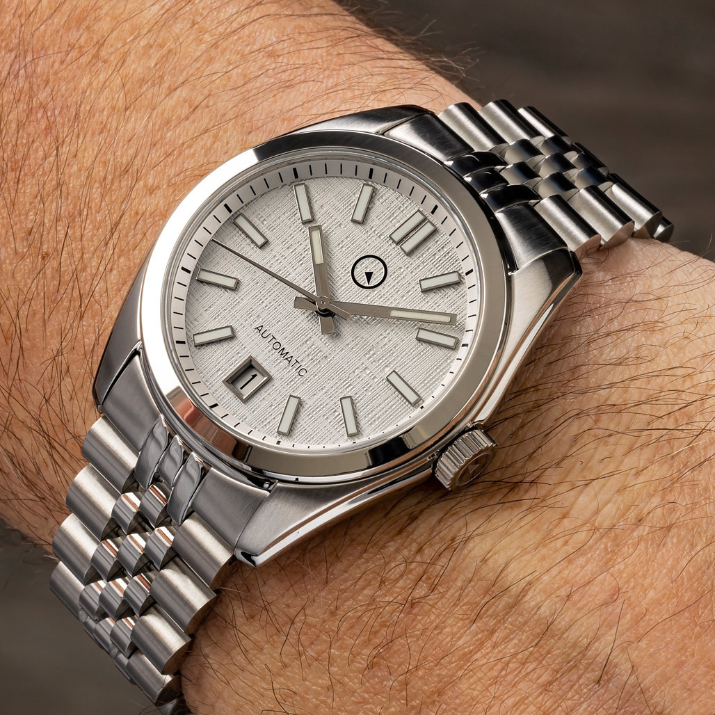Islander Brookville Hi-Beat Automatic Dress Watch with Linen Dial #ISL-131 thumbnail 3