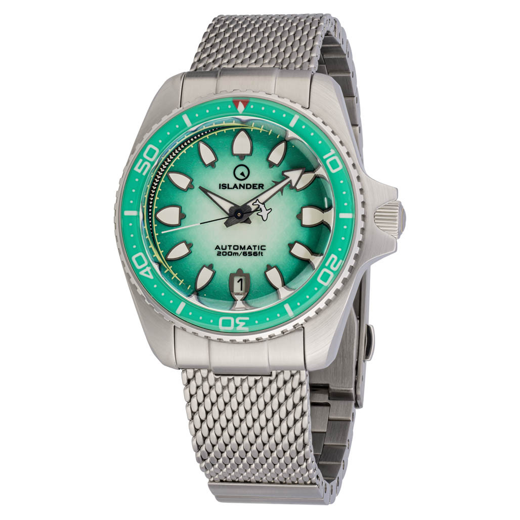 Islander Hudson "Harpoon Diver" 40mm Watch with Degrading Sea Green Dial #ISL-305 thumbnail 2