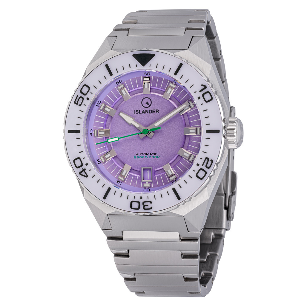 Islander Kings Point Dive Watch with Lavender Dial #ISL-272 selected view