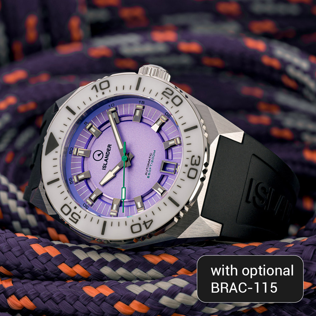 Islander Kings Point Dive Watch with Lavender Dial #ISL-272 thumbnail 4