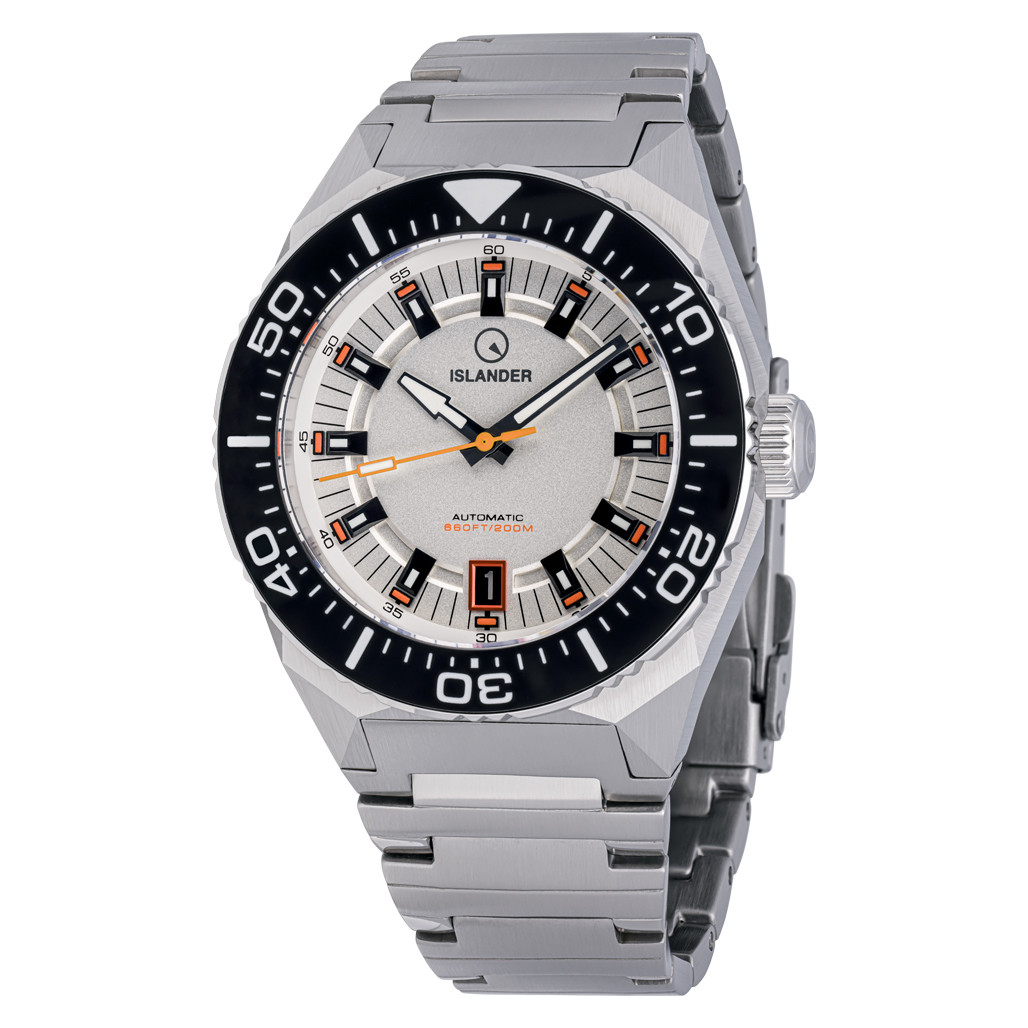 Islander Kings Point Dive Watch with Metallic White Dial #ISL-269 selected view