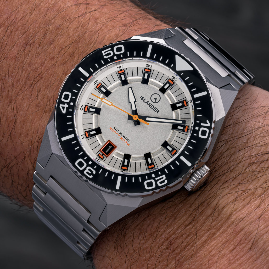Islander Kings Point Dive Watch with Metallic White Dial #ISL-269 thumbnail 4
