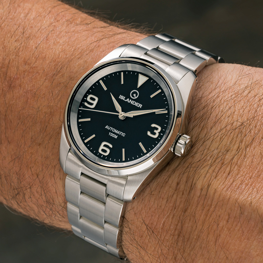 Islander Manhasset 36mm Automatic Watch with Black Dial #ISL-145 thumbnail 3
