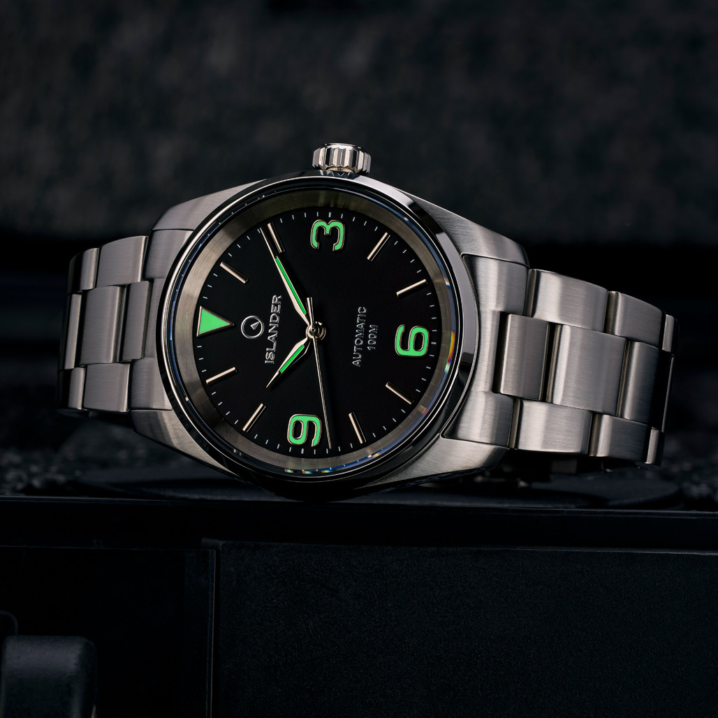 Islander Manhasset 36mm Automatic Watch with Black Dial #ISL-145 thumbnail 4