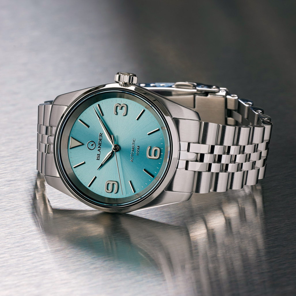 Islander Manhasset 36mm Automatic Watch with Ice Blue Dial #ISL-148 thumbnail 2