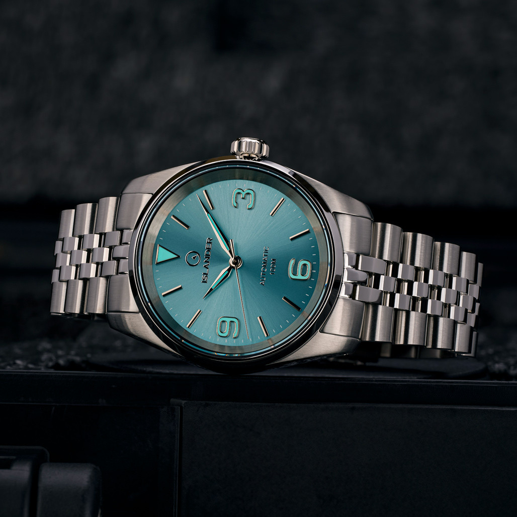 Islander Manhasset 36mm Automatic Watch with Ice Blue Dial #ISL-148 thumbnail 3