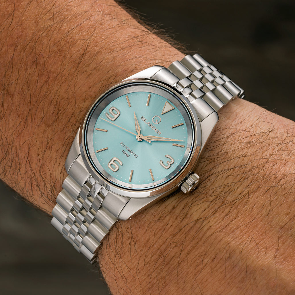 Islander Manhasset 36mm Automatic Watch with Ice Blue Dial #ISL-148 thumbnail 4