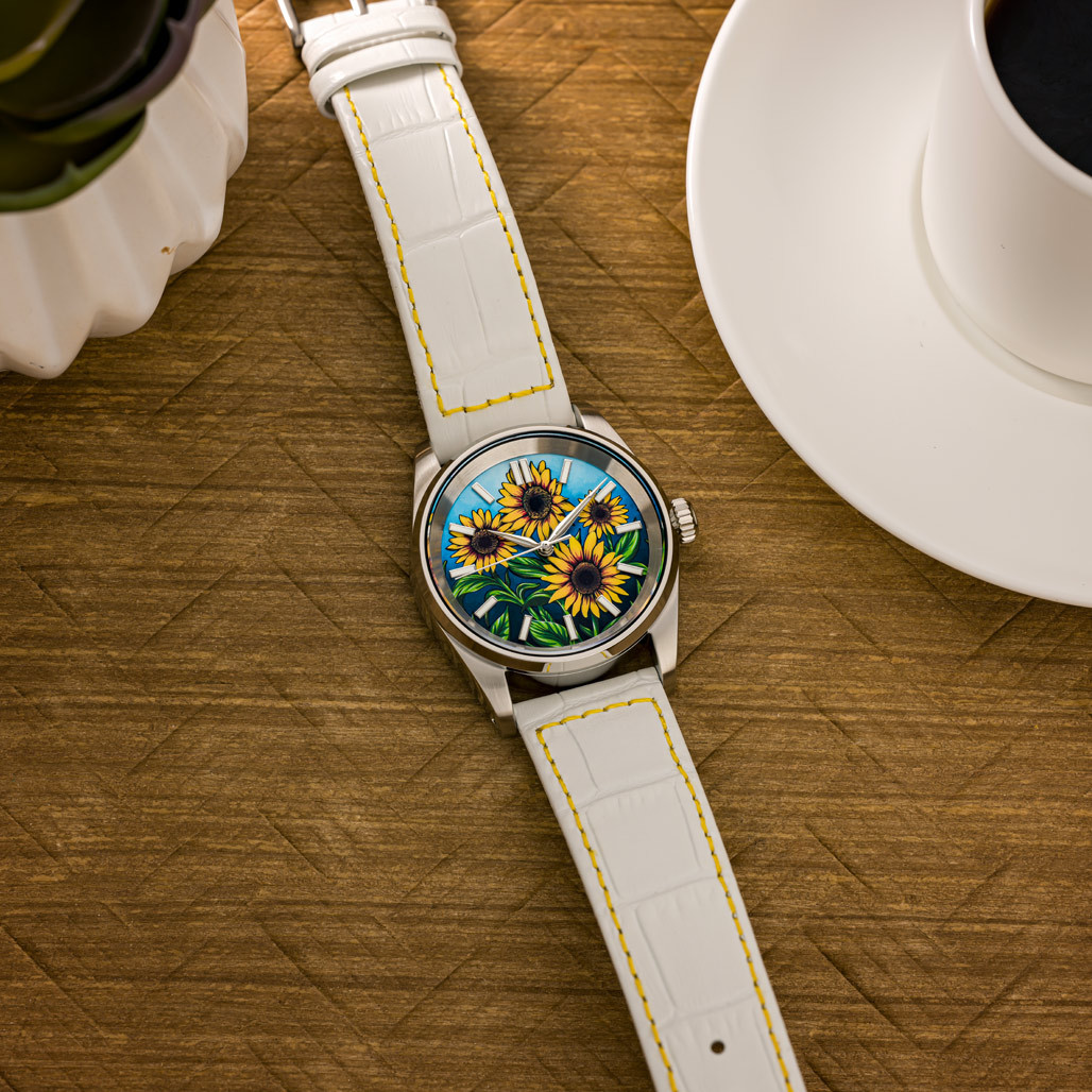 Islander Manhasset 36mm Automatic Watch with Sunflower Dial #ISL-306 thumbnail 2