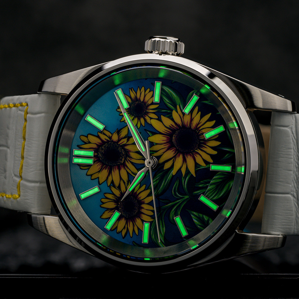 Islander Manhasset 36mm Automatic Watch with Sunflower Dial #ISL-306 thumbnail 4