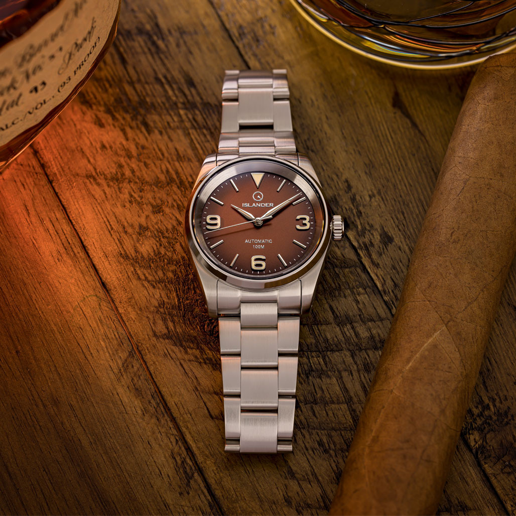 Islander Manhasset 36mm Automatic Watch with Tropic Dial #ISL-286 thumbnail 2