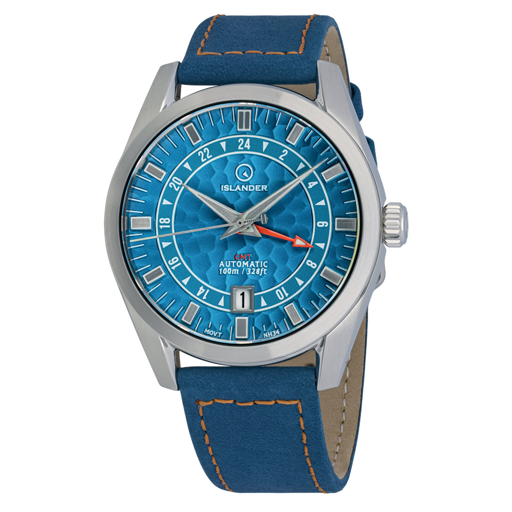 Islander Melville GMT with Blue Hammer Dial #ISL-222 selected view