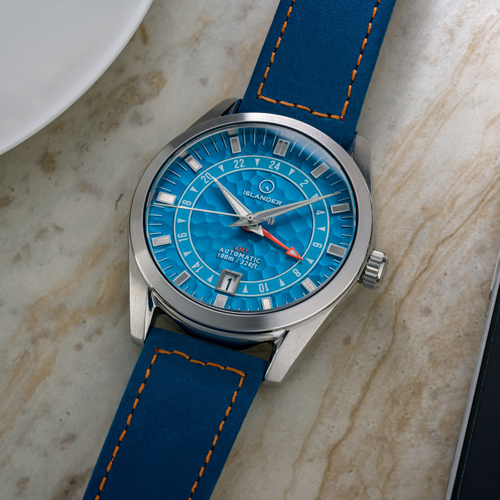 Islander Melville GMT with Blue Hammer Dial #ISL-222 thumbnail 2