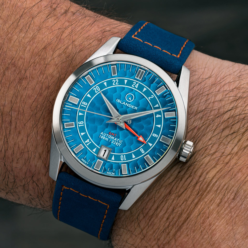 Islander Melville GMT with Blue Hammer Dial #ISL-222 thumbnail 3