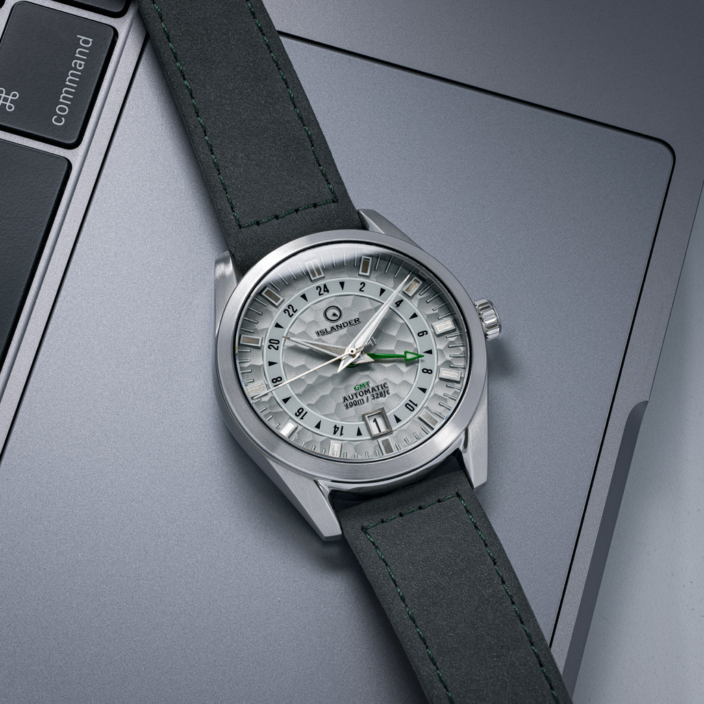 Islander Melville GMT with Grey Hammer Dial #ISL-212 thumbnail 2