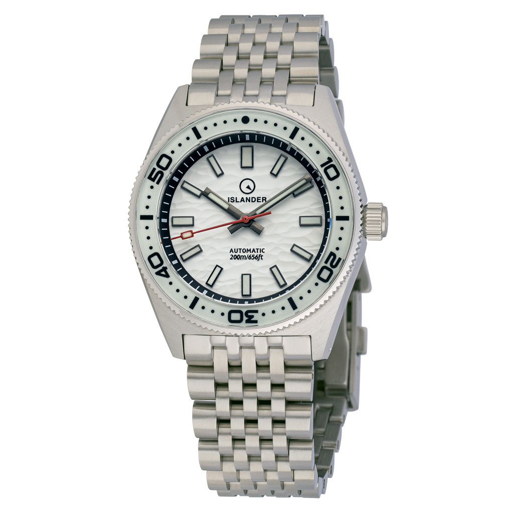 Islander Northport 37mm Automatic Watch with White Ripple Dial #ISL-290 selected view
