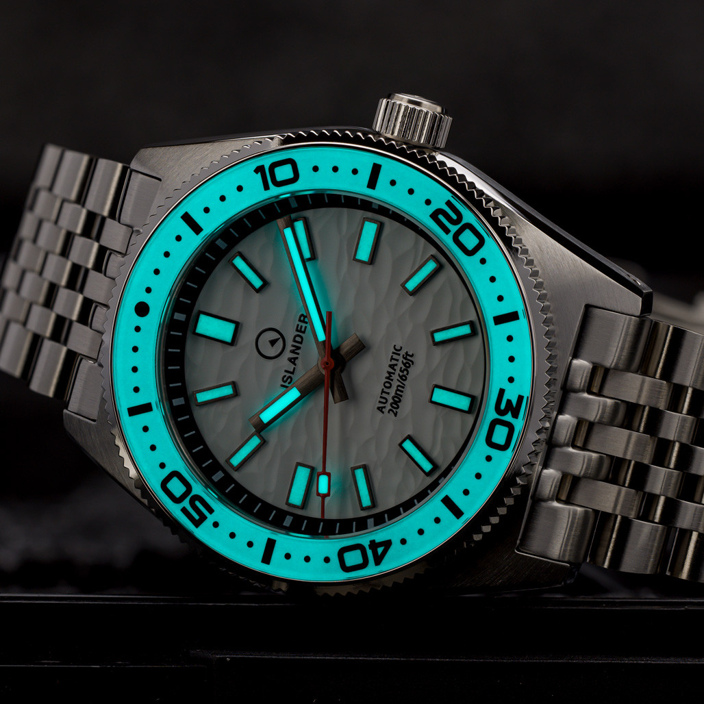 Islander Northport 37mm Automatic Watch with White Ripple Dial #ISL-290 thumbnail 4