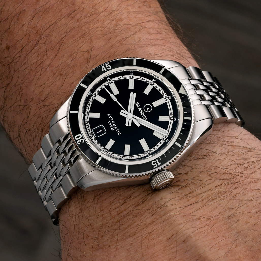 Islander Port Jefferson Skin Diver Automatic Watch with Ink Black Dial #ISL-296 thumbnail 3