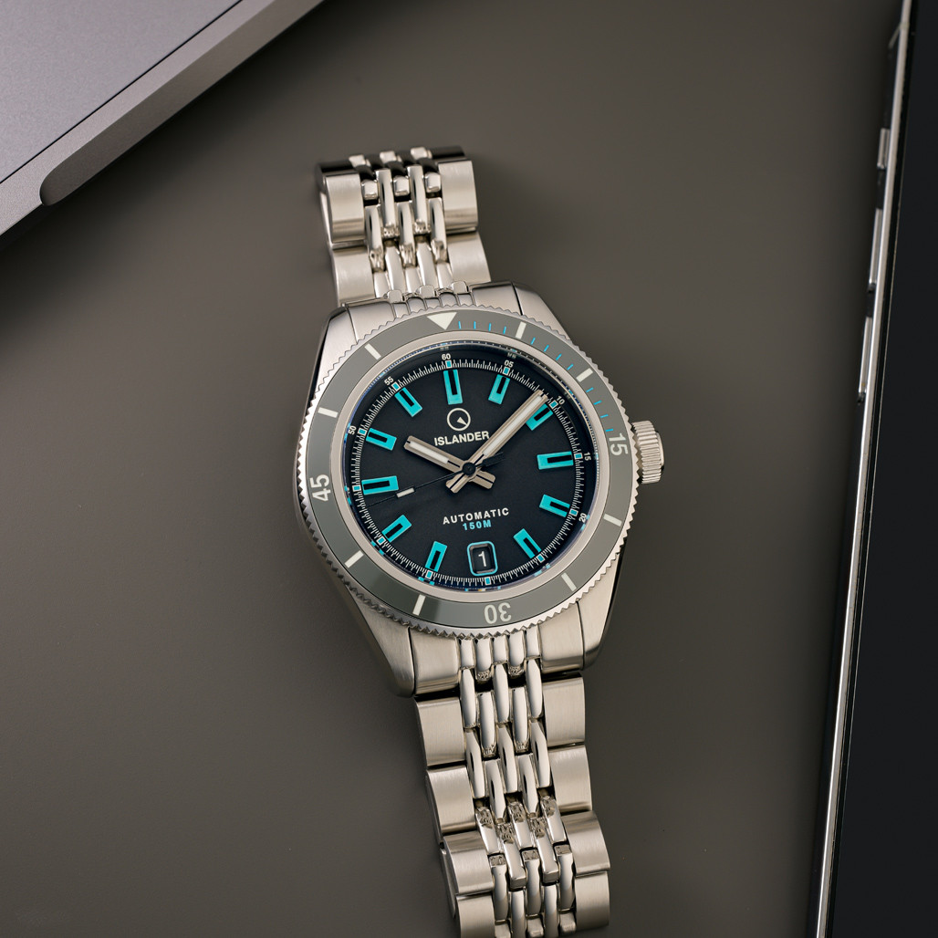 Islander Port Jefferson Skin Diver Automatic Watch with Slate Grey Dial #ISL-298 thumbnail 2