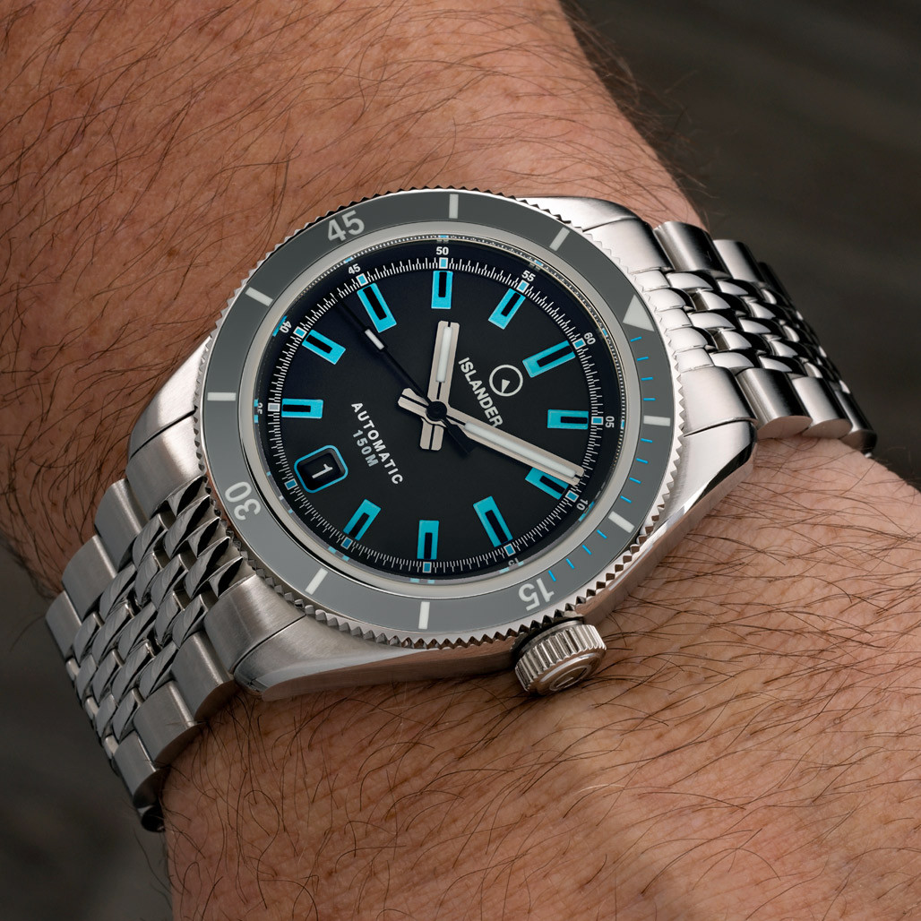 Islander Port Jefferson Skin Diver Automatic Watch with Slate Grey Dial #ISL-298 thumbnail 3