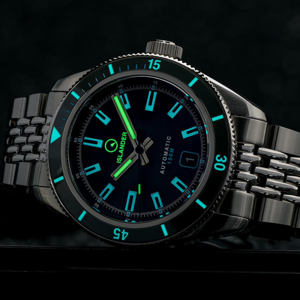 Islander Port Jefferson Skin Diver Automatic Watch with Slate Grey Dial #ISL-298 thumbnail 4