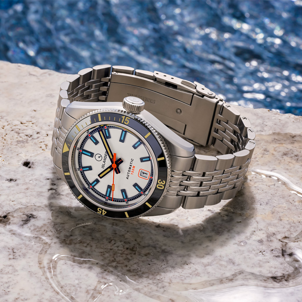 Islander Port Jefferson Skin Diver Automatic Watch with White Dial #ISL-176 thumbnail 2