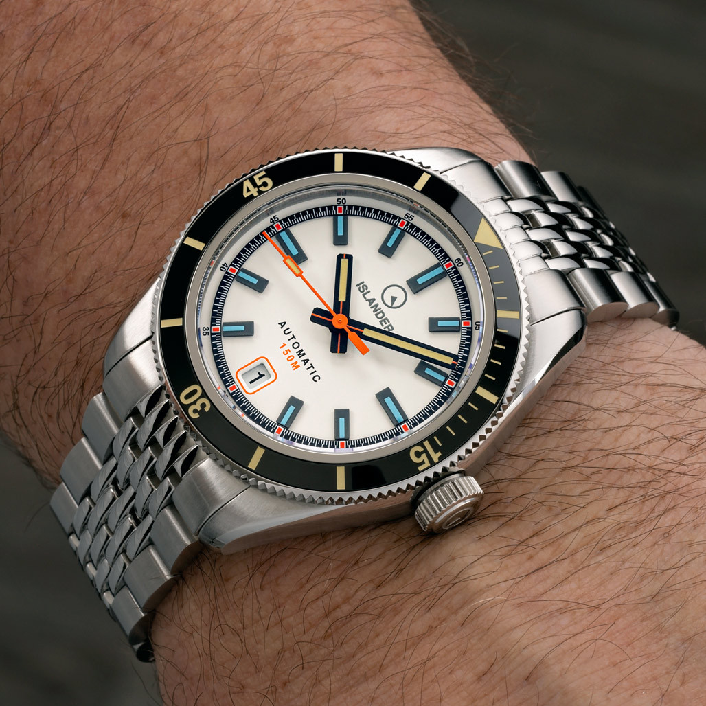Islander Port Jefferson Skin Diver Automatic Watch with White Dial #ISL-176 thumbnail 3
