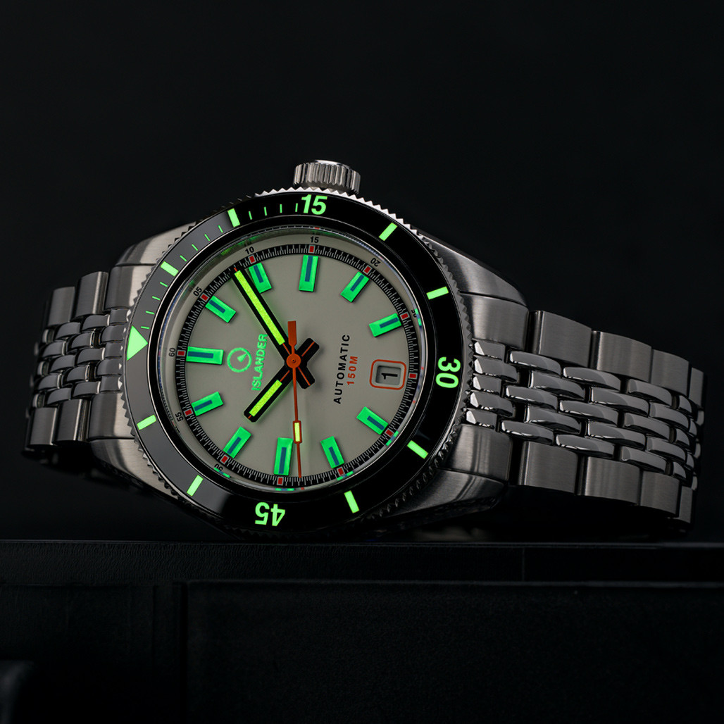 Islander Port Jefferson Skin Diver Automatic Watch with White Dial #ISL-176 thumbnail 4