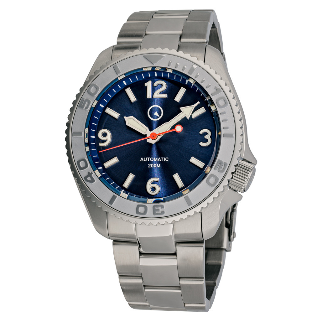 Islander Red October V2 Dive Watch with Radiant Blue Dial #ISL-323 selected view