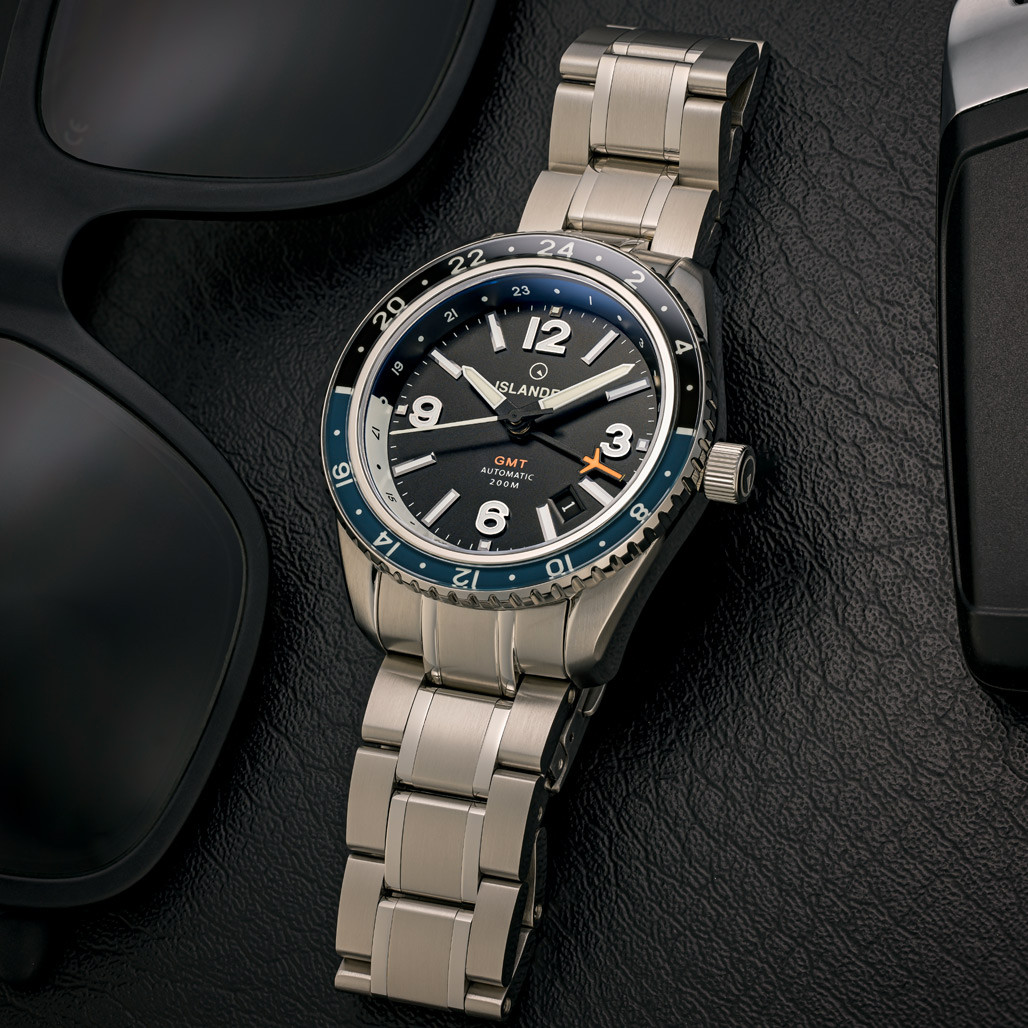 Islander Republic Traveler GMT Watch with Black Dial #ISL-276 thumbnail 2