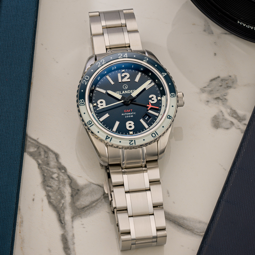 Islander Republic Traveler GMT Watch with Blue Dial #ISL-238 thumbnail 2