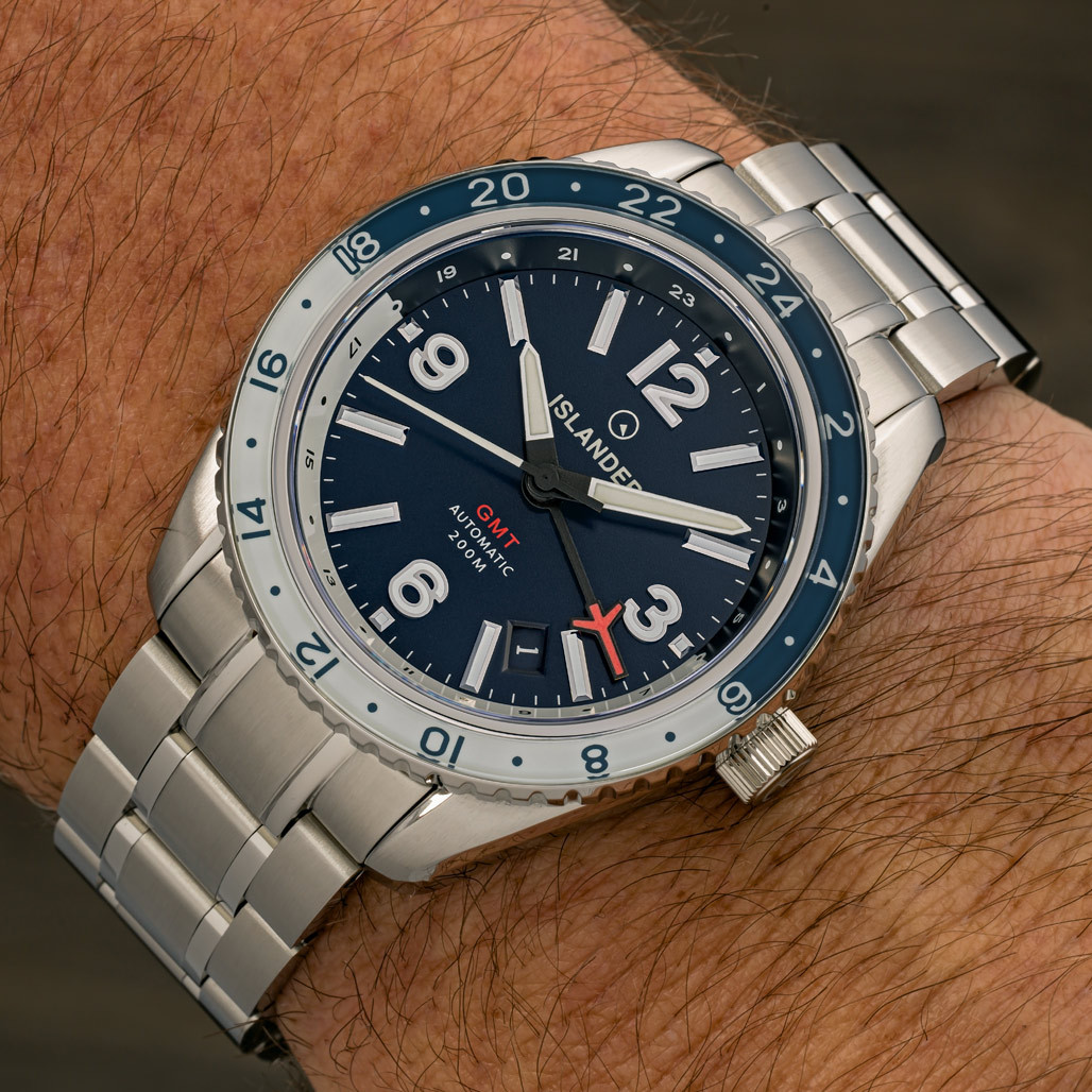 Islander Republic Traveler GMT Watch with Blue Dial #ISL-238 thumbnail 3
