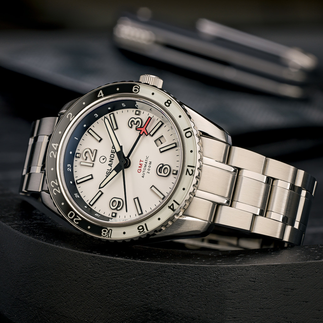 Islander Republic Traveler GMT Watch with White Dial #ISL-275 thumbnail 2