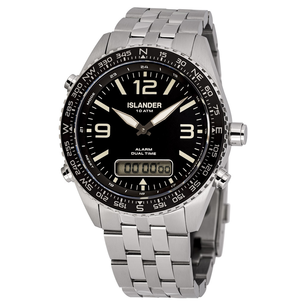 Islander Rocky Point Analog-Digital Watch with Black Dial #ISL-327 selected view