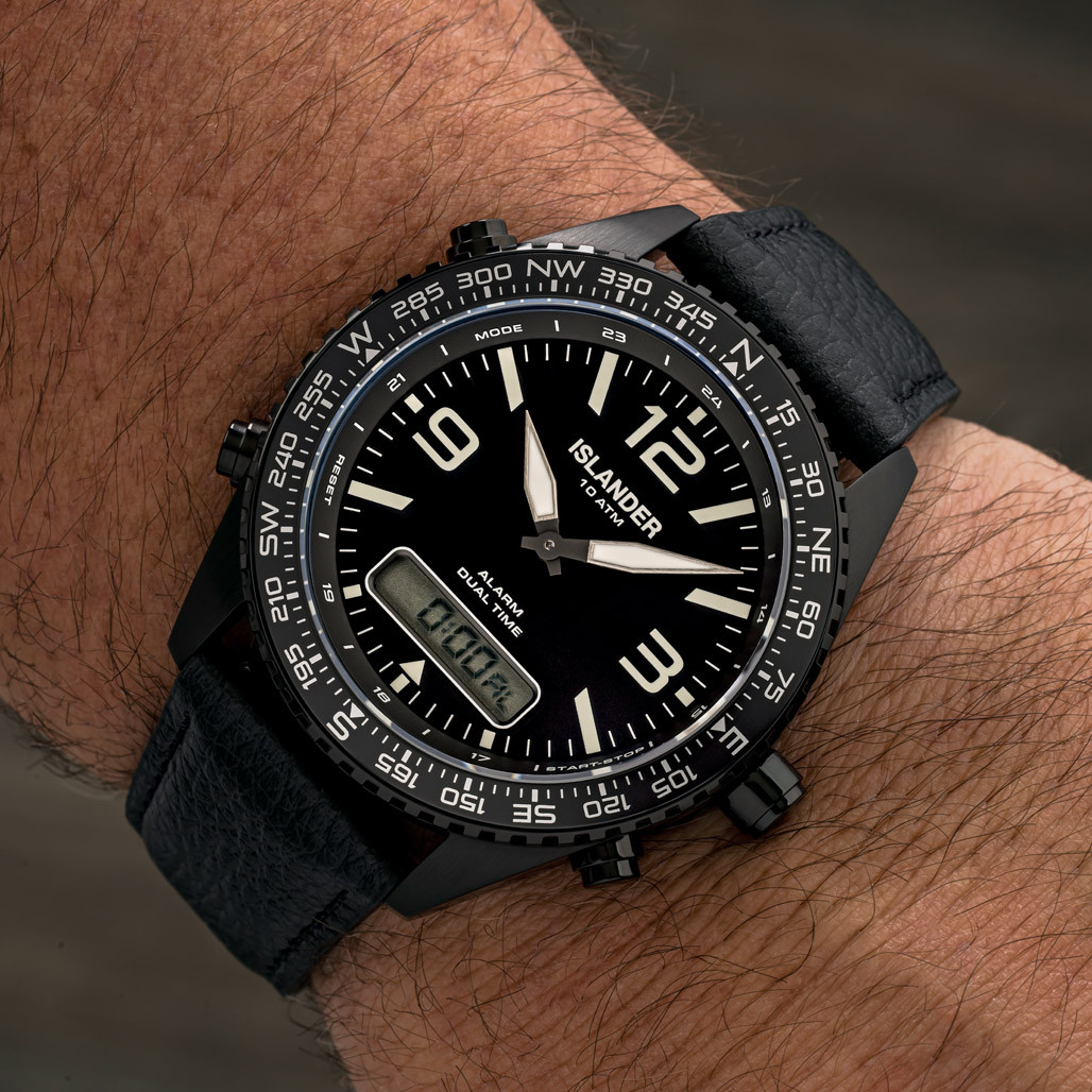 Islander Rocky Point PVD Analog-Digital Watch with Black Dial #ISL-331 thumbnail 4