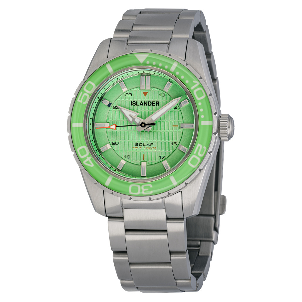 Islander Saltaire 38mm Solar Dive Watch with Mint Green Dial #ISL-280 selected view
