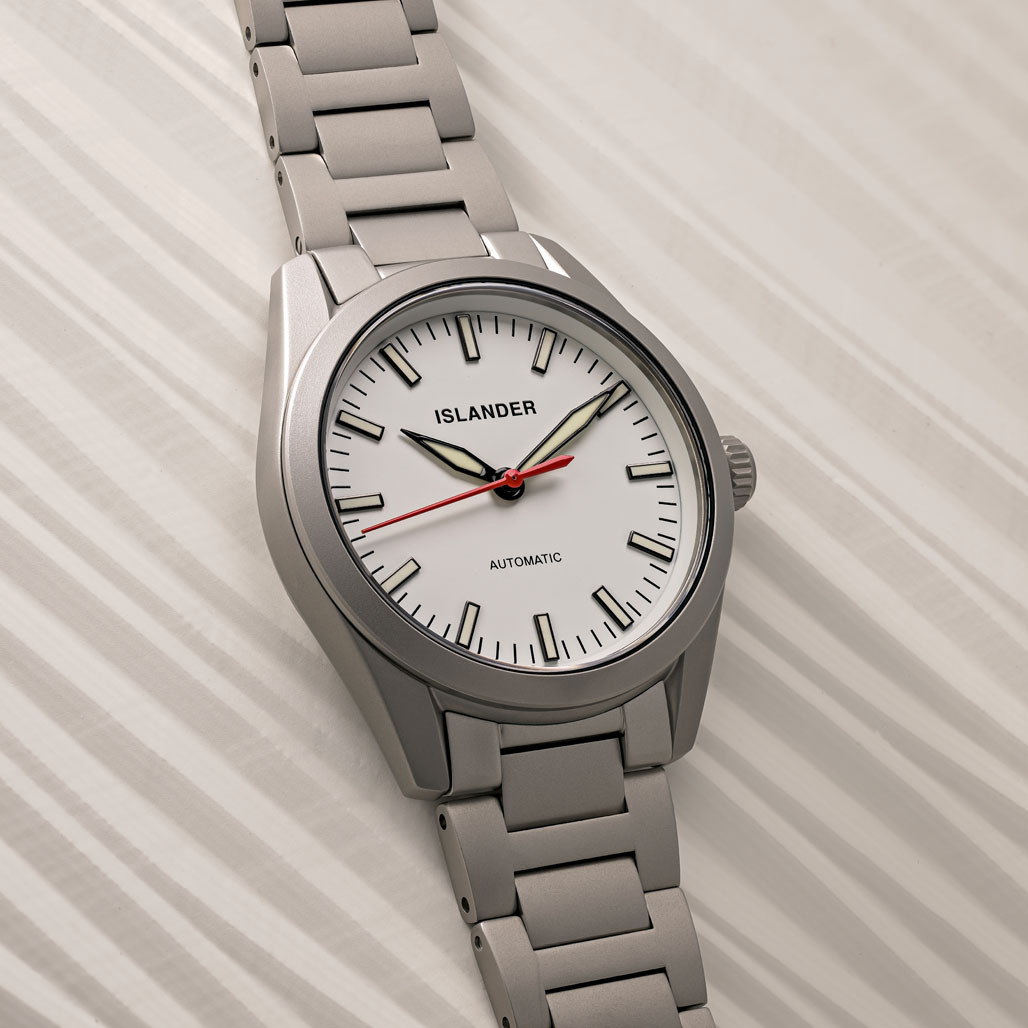Islander Thunderbolt Pilot Watch with White Dial #ISL-343 thumbnail 2