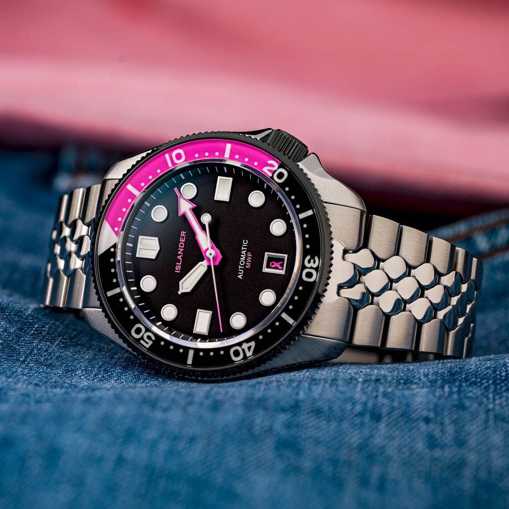 Islander x StrapHabit x Brodinkee "MWP" (Men Wear Pink) Charity Watch #ISL-342 thumbnail 2