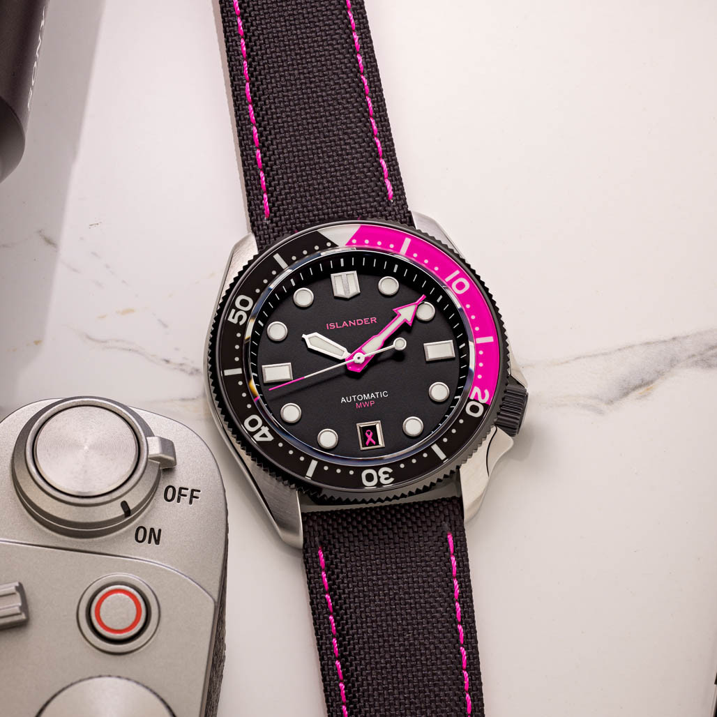 Islander x StrapHabit x Brodinkee "MWP" (Men Wear Pink) Charity Watch #ISL-342 thumbnail 3