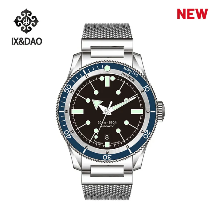 2025 New IPOSE IX&DAO Men's GMT Automatic Mechanical Watch PT5000 Stainless Steel Sapphire Classic Vintage Diver 5303 Watches C3 thumbnail 2