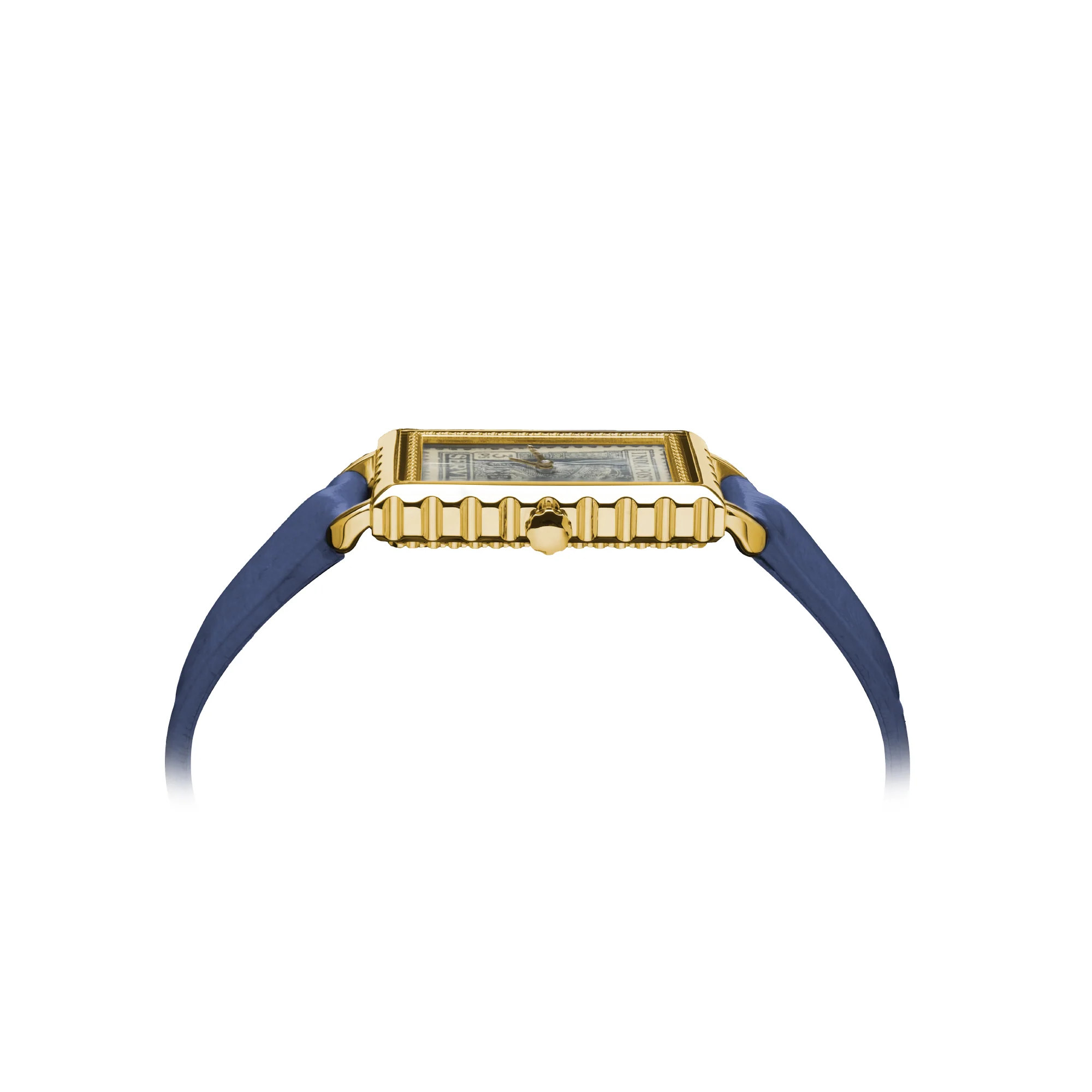 BLUE PENNY STAMP GOLD WATCH thumbnail 2