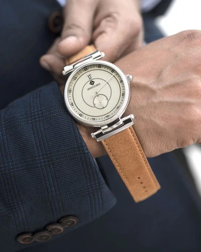 Jumping Hour Watch - Off White 46mm thumbnail 2