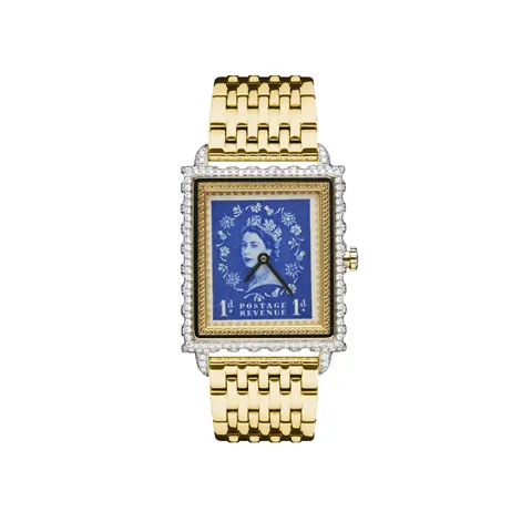 DIAMOND STUDDED STAMP WATCH