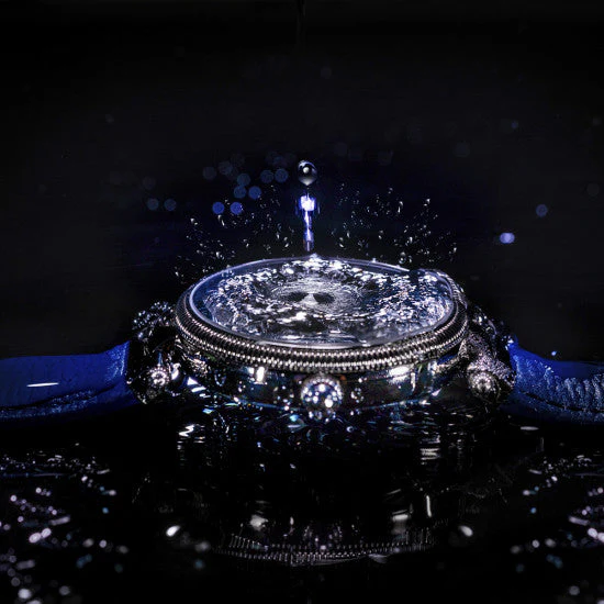Jumping Hour Watch - Blue 46mm thumbnail 2