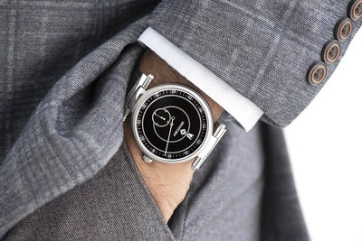 Jumping Hour Watch - Black 46mm thumbnail 2