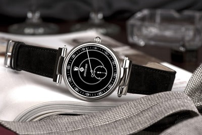 Jumping Hour Watch - Black 40mm thumbnail 3