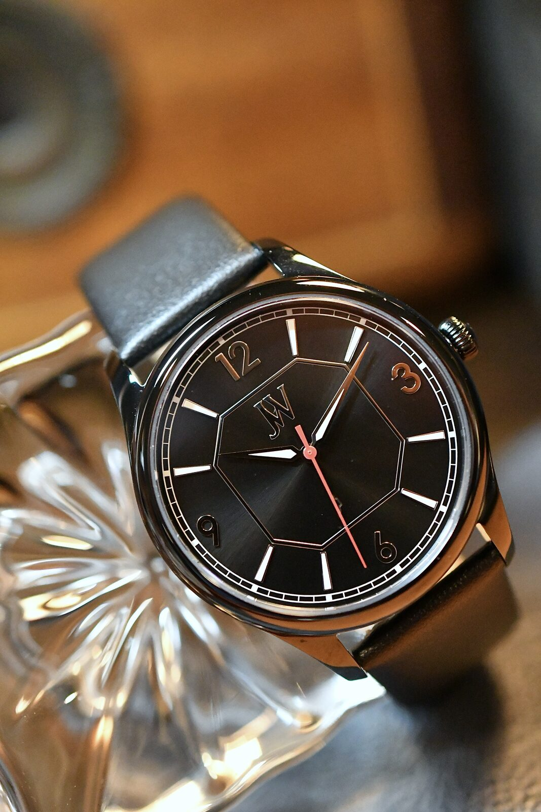 The New Deco TND-761 First Edition — Black Dial / Silver Accent selected view