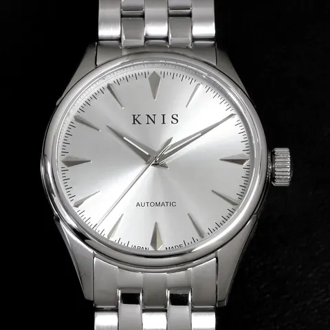 KN001 Automatic Sunray Dial White Silver